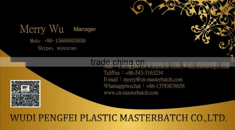 color masterbatches for all kinds of plastic products