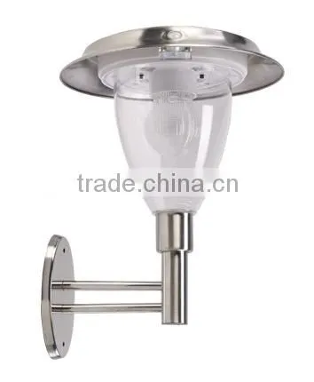 high LUMEN stainless steel 5 LED Solar post top light solar pillar light