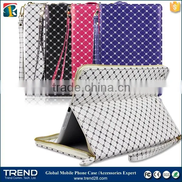 New cycle accessories zipper leather case for ipad mini