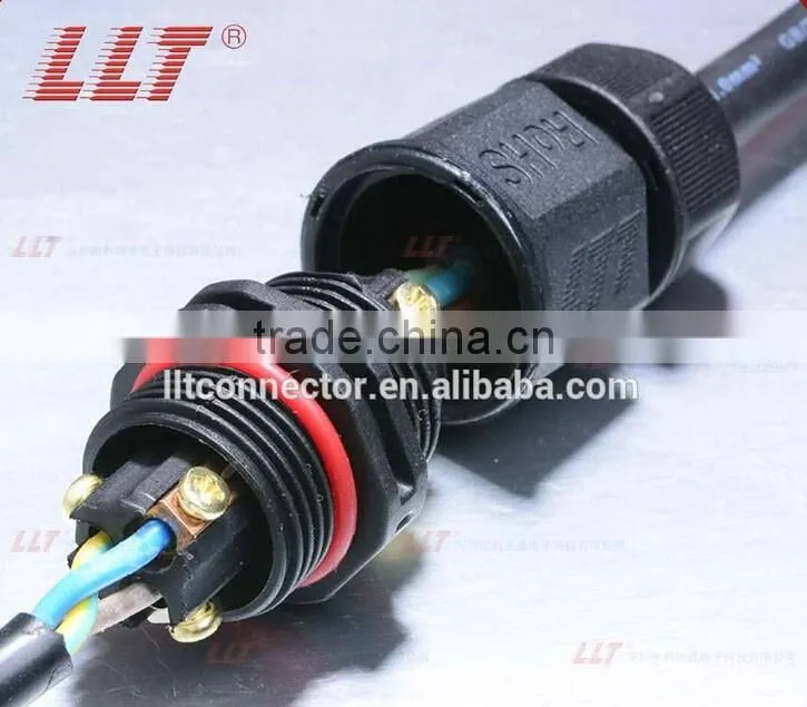 L20 solderless screw pins led connector waterproof electrical connector