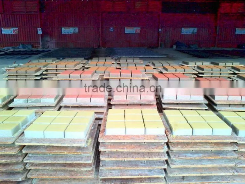 QT6-15 interlocking Full Automatic cement concrete Burning-free Hollow block molding machine