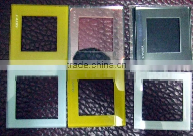Silkscreen printing switch panel glass,glass switch panel silkscreen