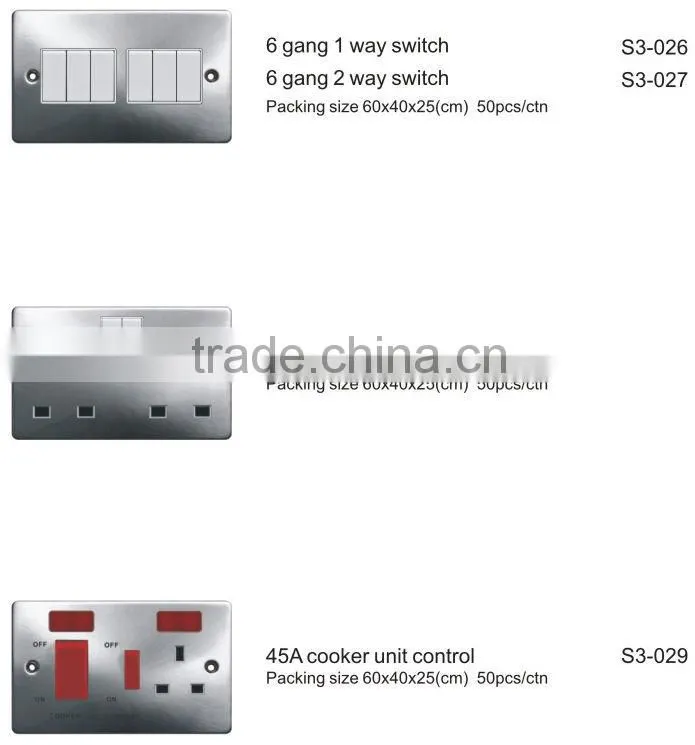 2 gang 16a 2 pin socket, 4pin socket
