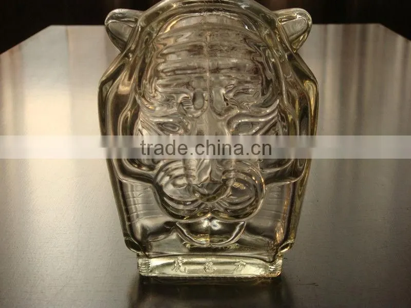 500ml Tiger animal Shape Wine Bottle Vodka Bottle Liquor Bottle