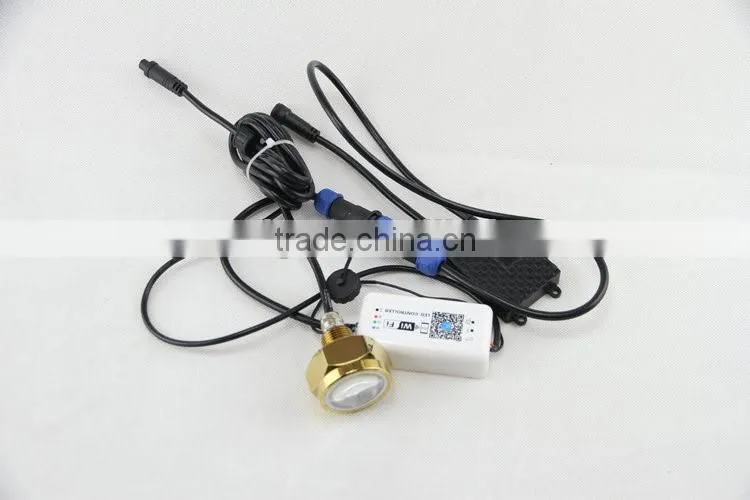 Excellent Quality IP68 Waterproof Rate 9 LED Underwater Marine Boat Drain Plug Light brightest 27W WIFI RGB DC11-28V
