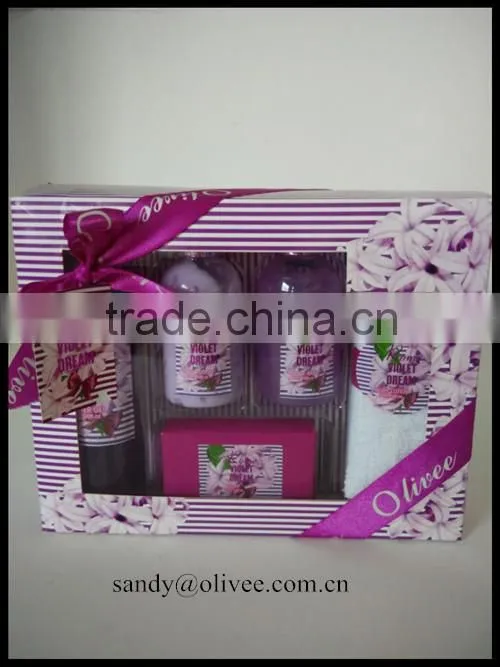 nice scent antiseptic shower gel, body lotion ,bubble bath and soap hotel bath set