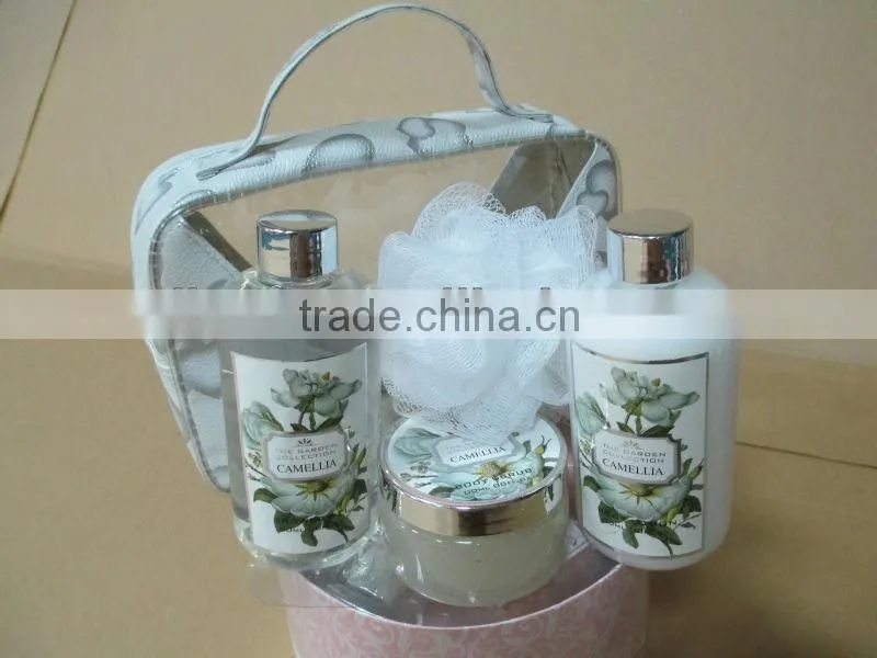 Cheap skin care product in cosmetic bag