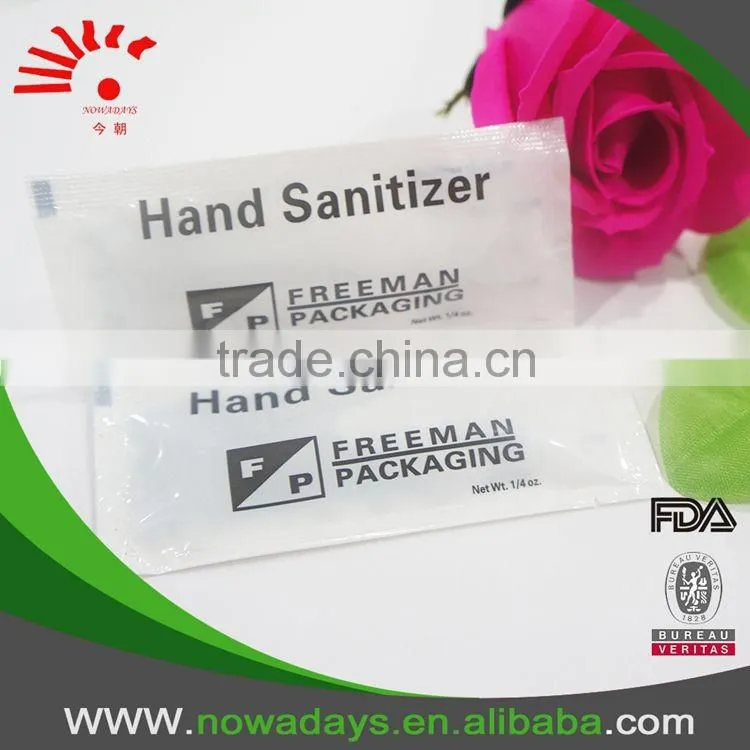 High Quality Alcohol Instant Hand Washing Hand Sanitizer Sachet