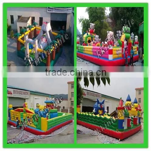 Dreamy inflatable park for bouncy toys wonderful land children games