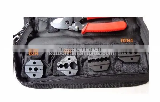 LSD good quilty AP-K05H Coaxial Crimping Tool kit with cable cu& replaceable dies for CCTV BNC coaxial cable connectors