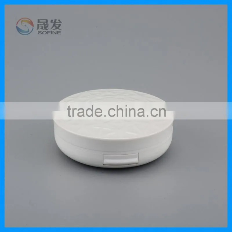 Round compact powder case /Luxury compact powder case
