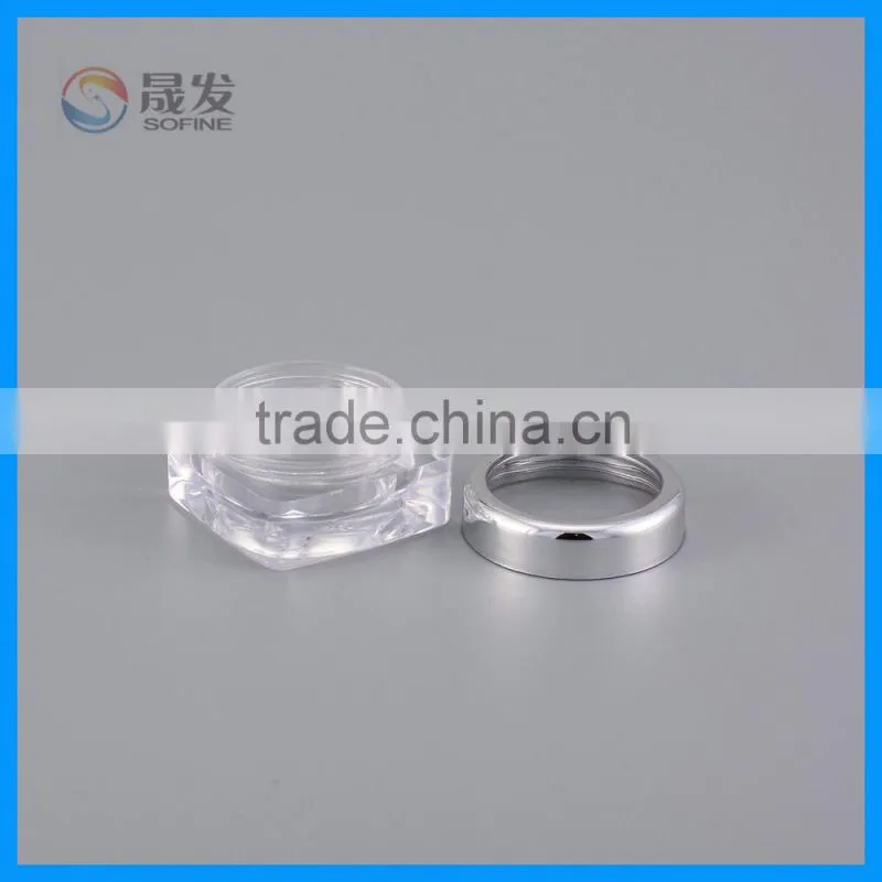 Clear san small cosmetic jar