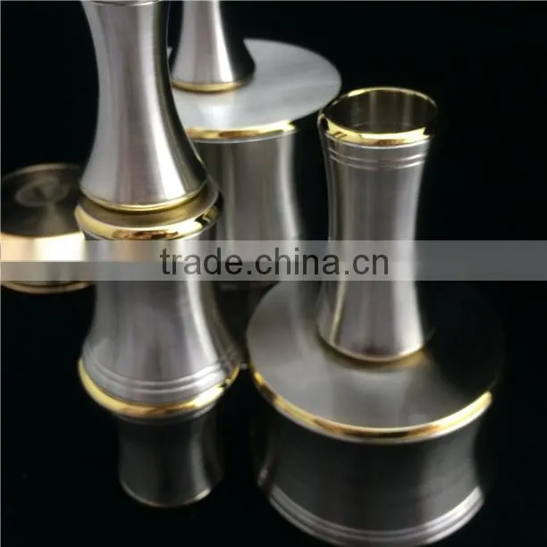 Custom made CNC metal parts double color plating chrome & gold plated electroplating factory