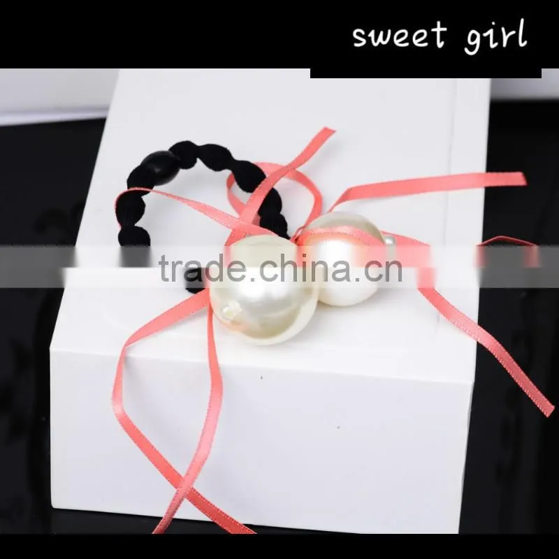 Square Crystal Ponytail Holder Rhinestone Elastic Hair Rope f69