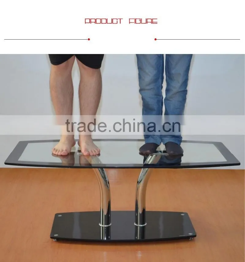 Living Room furniture Glass Cafe Furniture , Coffee Table Design CT-1562B