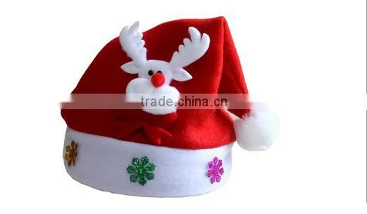 wholesale christmas decorations Woven snowman christmas hat