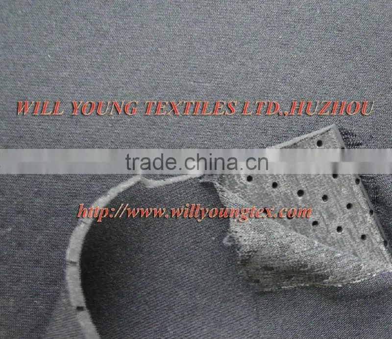 Neoprene fabric punching 2mm hole for shoes material