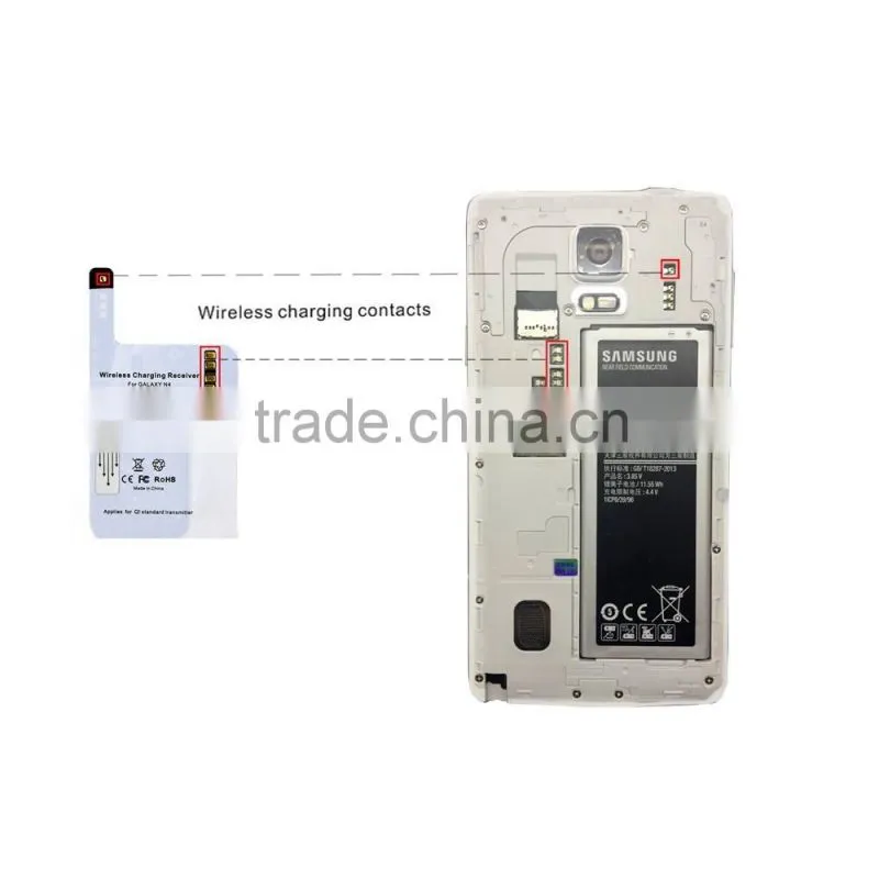 wireless charger receiver for samsung galaxy note 4 wireless charging receiver for samsung galaxy N9100 novelty wireless charger