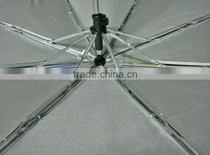 F250D popular 3 folding lady shopping bag umbrella with UV