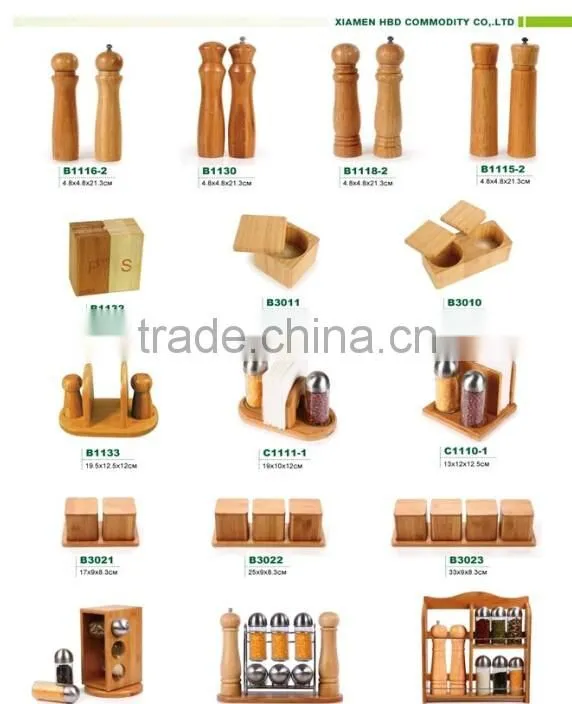 High quality hot selling eco-friendly bamboo spice grinder for sale
