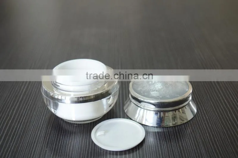 China wholesale acylic cosmetic jars luxury packing cream jar plastic containers