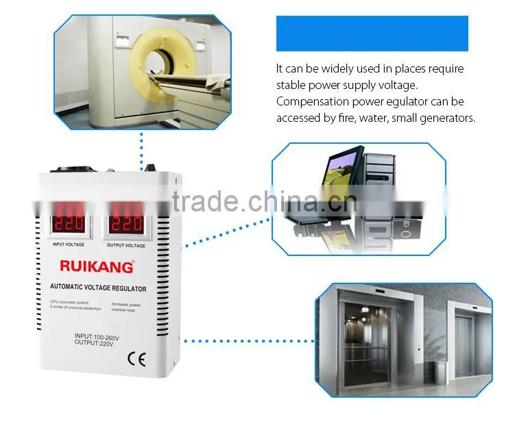 Wall mounted single phase 1 phase home voltage stabilizer 10 kva