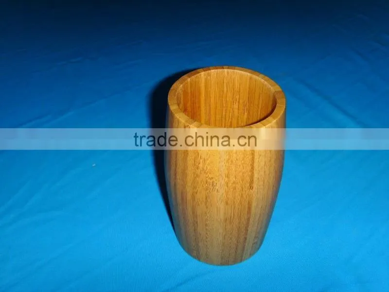 Bamboo bathroom accessories