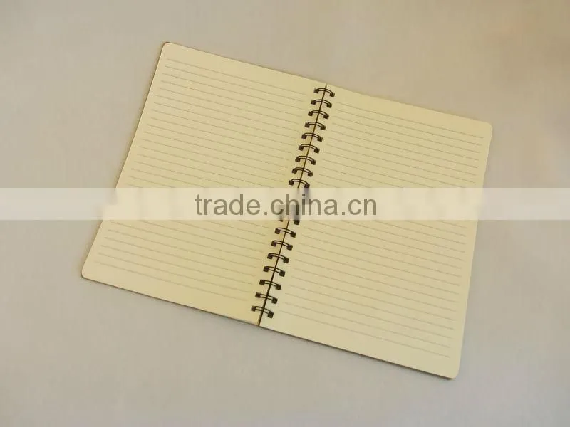 Violin die-cut spiral advertising notebook