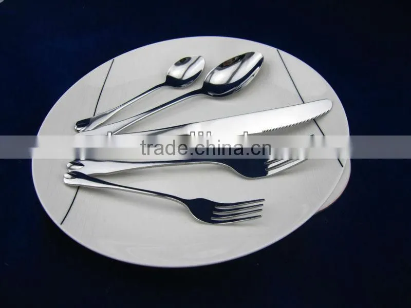 Modern popular stainless steel dinnerware set