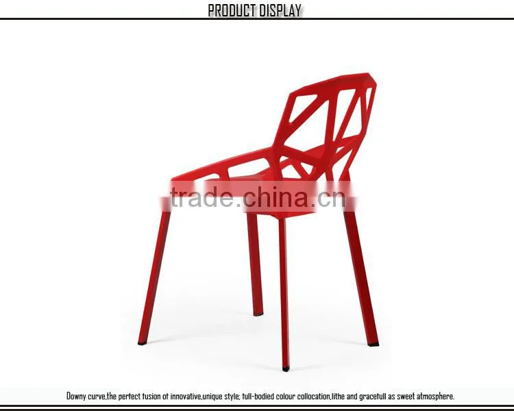 PP red blak red plastic beach chair