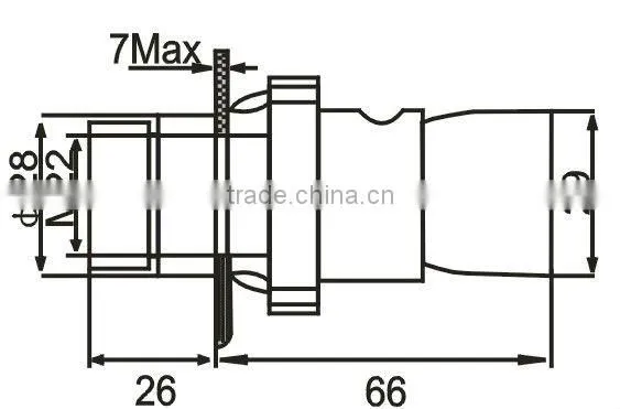 flat waterproof electrical push button switch with LED ,silver contact grade A LA167-B2-BW