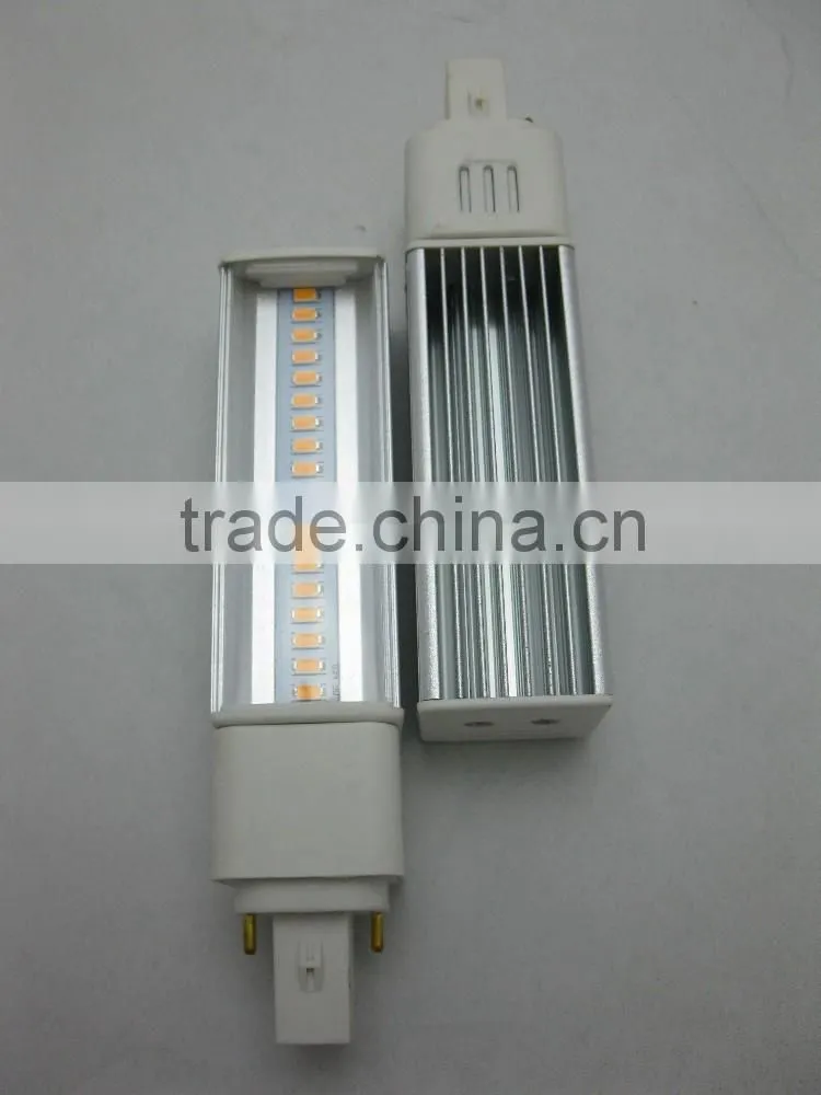 Clear&milky PC cover g24 socket, pl g24 base led lamp