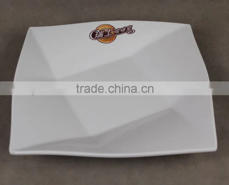 hot sales restaurent melamine dinnerware set in white color