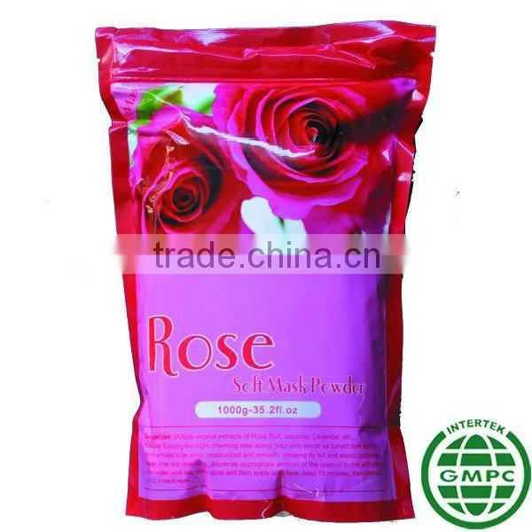 OEM Rose Soft Facial Mask Powder/Whitening and Moisturizing Powder Peel Off Mask