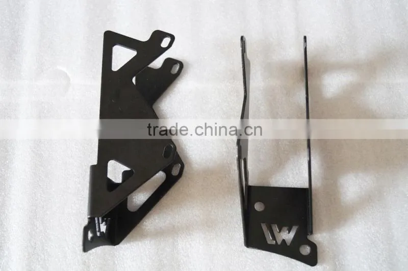 LED Light bar Double A-Pillar Windshield Mount Brackets 07-15 Jeep JK Wrangler