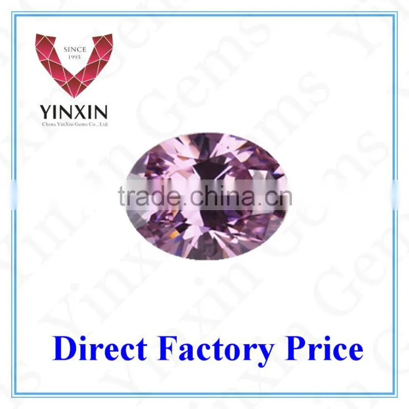 Synthetic Cubic Zirconia Oval Shape Pink CZ