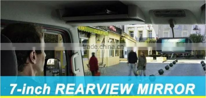 Digital 7" tft lcd color in car monitors