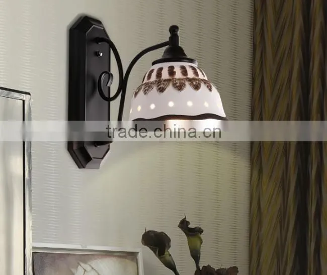 European Style Metal Interior Decoration Glass Wall Lamp