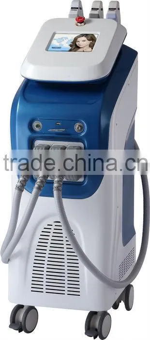 SHR IPL hair removal beauty machine with 3 IPL handpieces