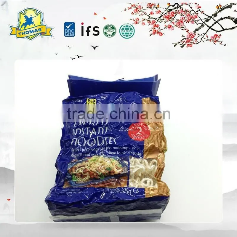 instant noodles in eco-friendly packaging bag