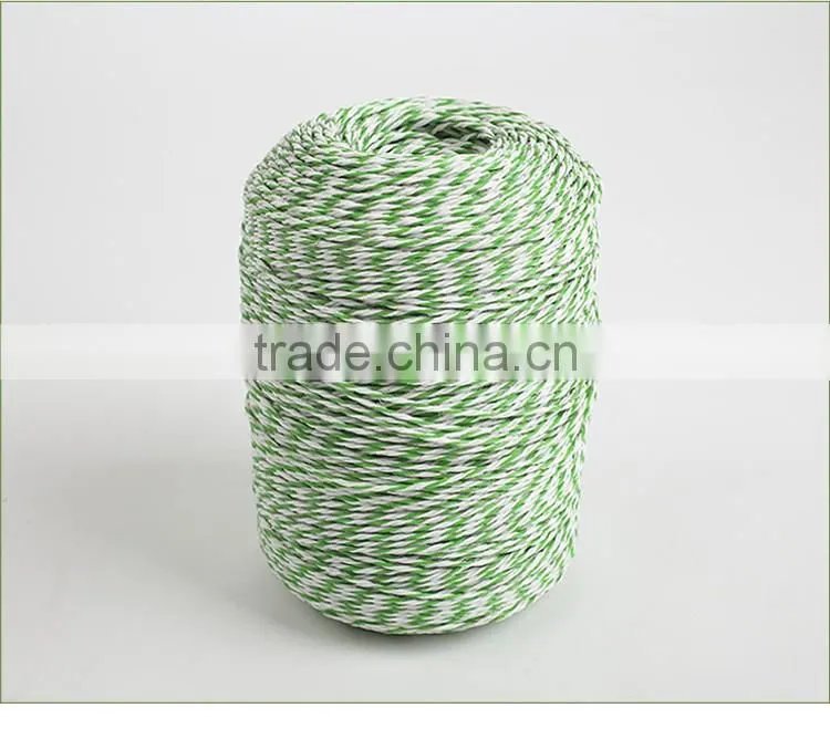China Manufacturer electric fence PE fence poly rope for farm fence post