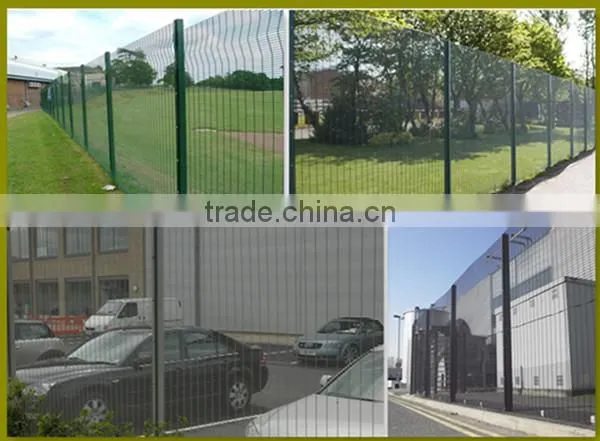 Made in China enclosure security screen panels solid H piers supported high security anti climb 358 grill fence panels