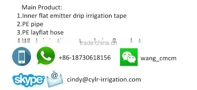 farmland plastic flat emitter drip irrigation pipe price