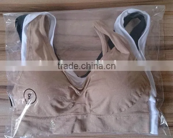 2015 Seamless mutiple colors comfortable yoga /sports bra with padding 1 set (3pcs)