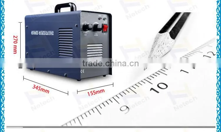 2014 hot air cooling 3g ozone generator machine