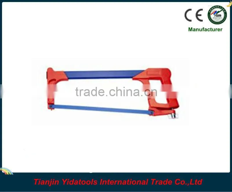 Hacksaw frame with plastic handle
