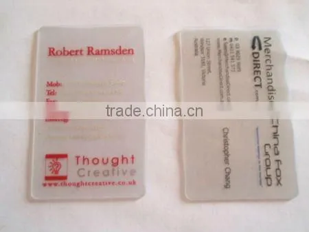 ID card ,plastic transparent card