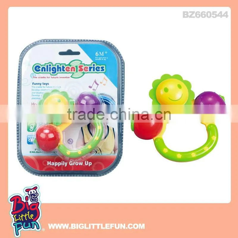 Baby animals plastic baby rattle