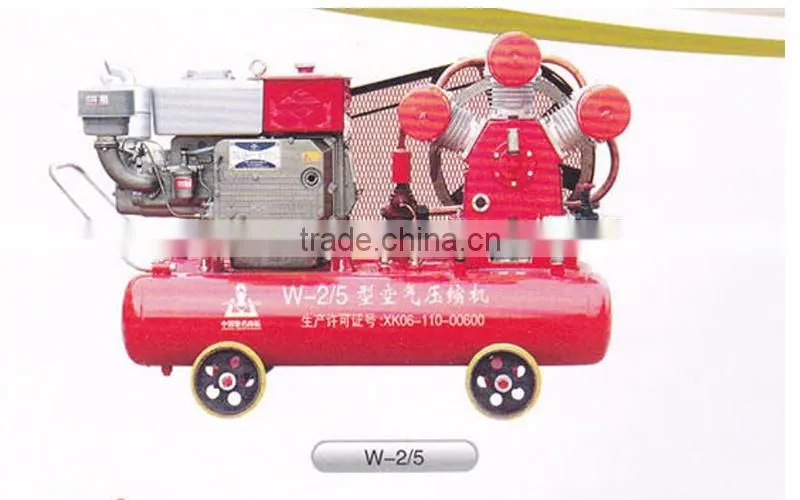 Sales to Zimbabwe Gold Mining Diesel Mobile Piston Air Compressor W-3.5/7 / Small Mobile Piston Air
