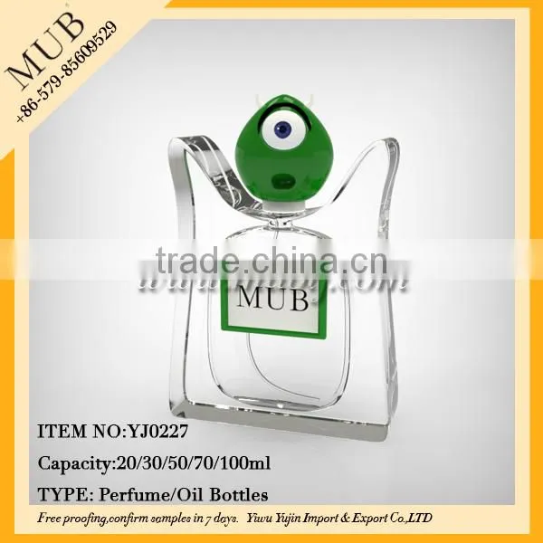 Beauty decorative perfume bottles for kids empty crystal perfume bottle